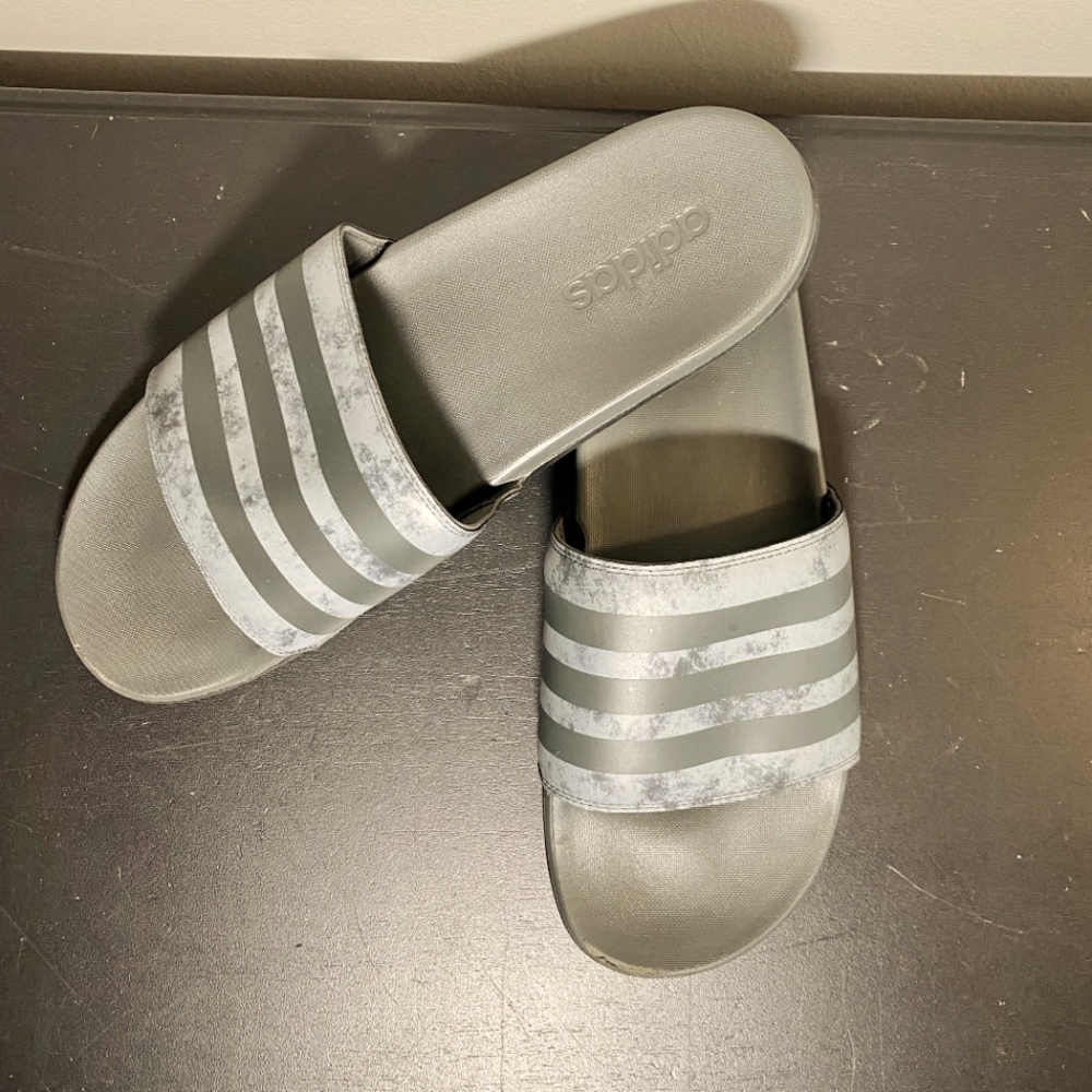 Adidas Men's Adilette Striped Comfort Slides